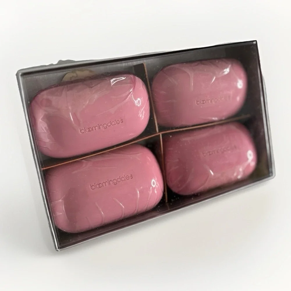 Vintage Bloomingdale's Bath Soaps Pink New Sealed In Original Box Set Of‎ 4